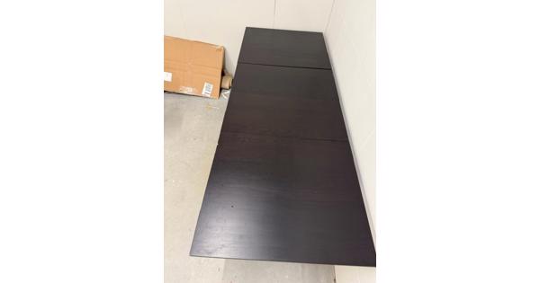 Ikea uitschuiftafel donkerbruin