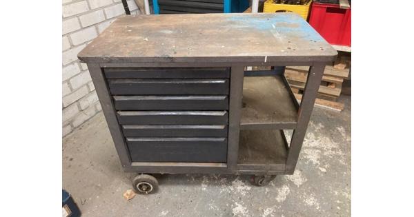Retro gereedschap kar compleet