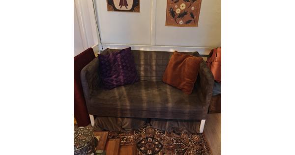 Loveseat - kleine bank 120 velvet grijs