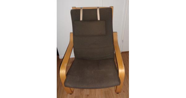 Twee fauteuils - Poang IKEA - Bruin en zwart