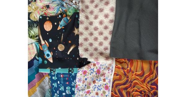 Stalen van kwalitatieve mode stoffen op te halen