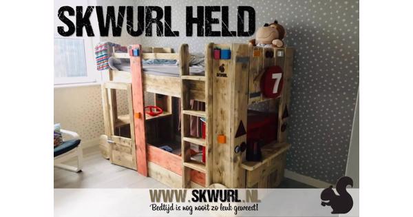 Steigerhouten hoogslaper kind