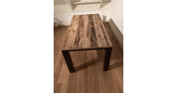 Eettafel met houtprint 170x90 cm