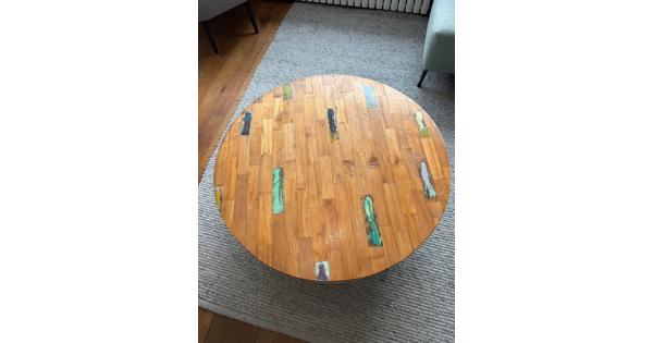 dBhodi salontafel hout rond 100cm