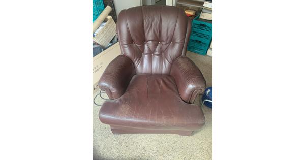 Klassieke leren fauteuil