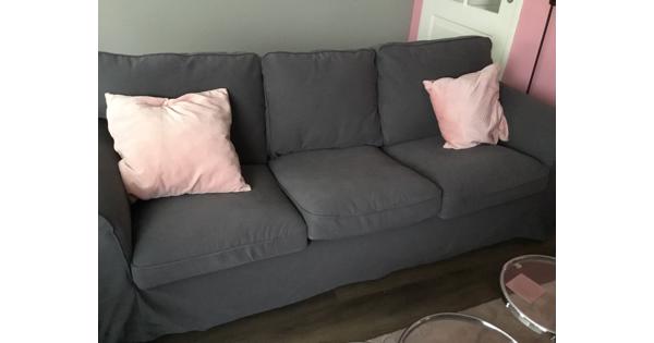 Bank 3 zits Ektorp (Ikea) antraciet of donkergrijs