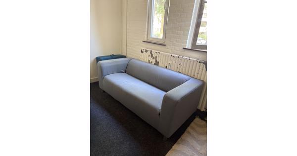 Gratis IKEA Klippan bank met grijze hoes