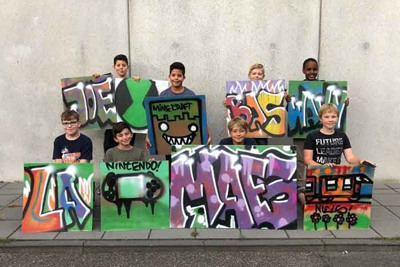 Een Graffiti Kinderfeestje Vieren